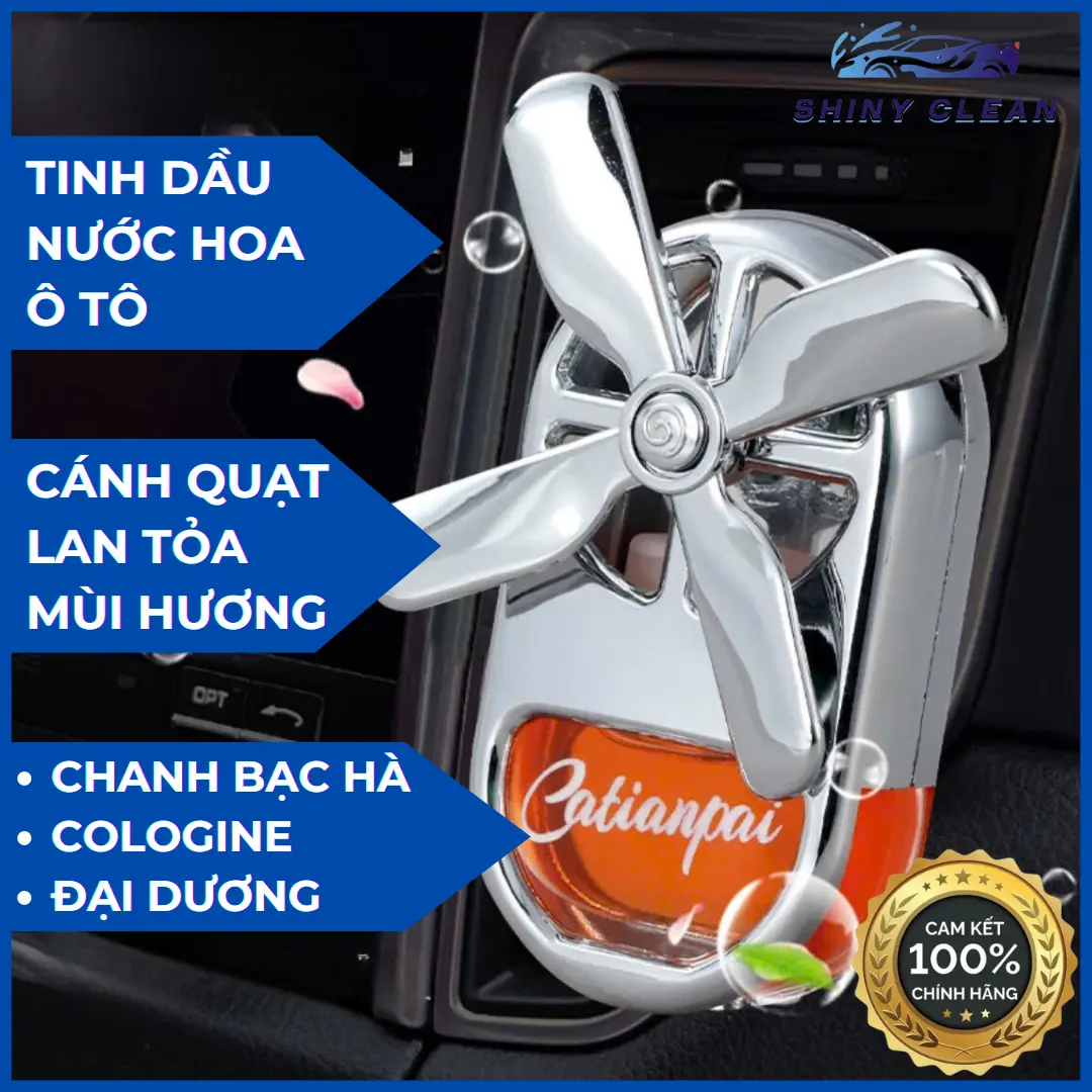 Nước Hoa Ô Tô CAPTAI, Cánh Quạt Gió Khuếch Tán Tinh Dầu, Thiết Kế Thông Minh, Khử Mùi Xe Hơi, Tinh Dầu Nước Hoa Ô Tô, Chính hãng Nội Địa Trung