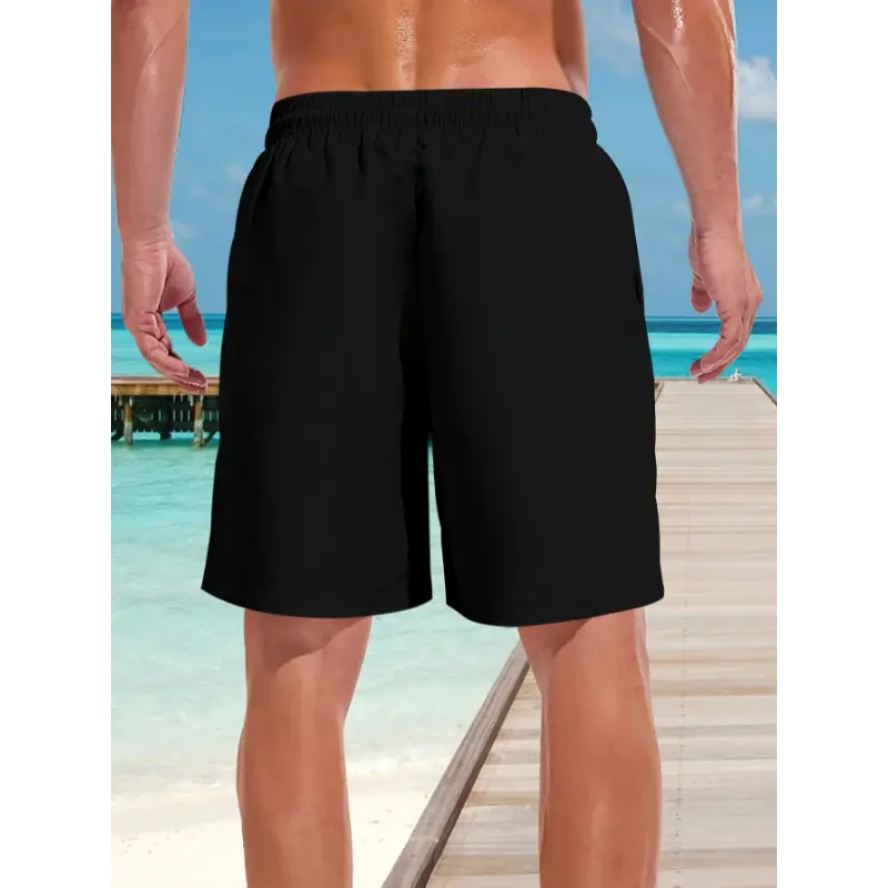 Men'S Casual Summer Shorts - Breathable, Elastic Waistband, "ITALY" Print Design, Lightweight & Comfortable for Daily Wear & Sports, Sports Shorts|Casual Style|Elastic Waistband Shorts 1