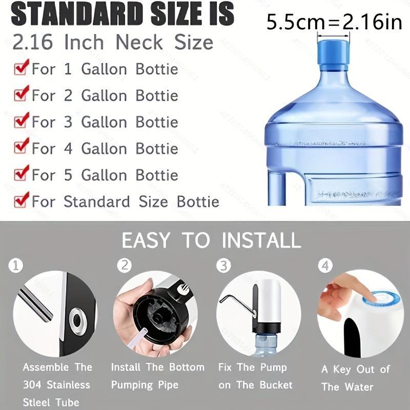 Product Introduction of 【2025】Rechargeable Electric Water Bottle Pump, 1 Count Portable Electric Water Dispenser, Wireless Smart Switch Water Pump, Suitable for RV Outdoor Cooking, Backyard Garden Camping 7