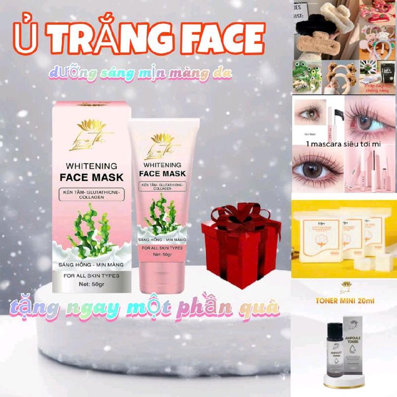 M1 [Ủ FACE MASK] Ủ trắng da mặt, hỗ trợ sáng da, dưỡng da căng bóng mịn màng. Hiệu quả sau 4 tuần  Cosmetics