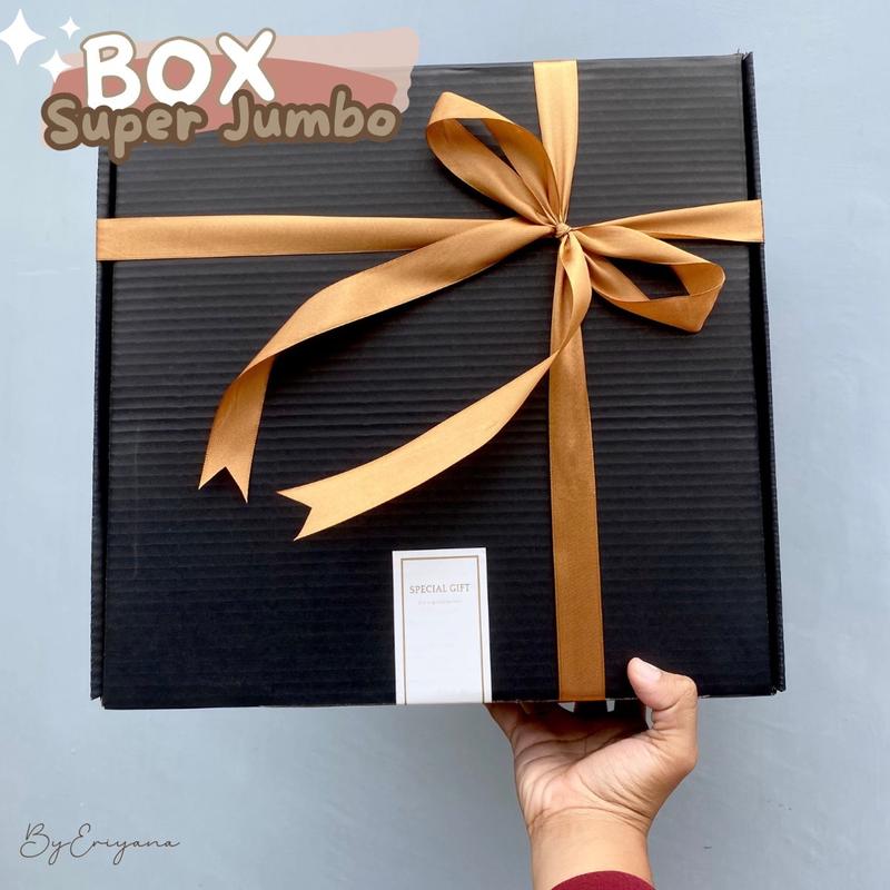 HAMPERS GIFT BOX PAKET KOTAK KADO BESAR HITAM PREMIUM KARDUS SET PACKAGING LENGKAP HADIAH ULANG TAHUN 35x35x11 CM 30x20x5 CM  JUMBO BIRTHDAY WISUDA COWOK CEWEK ULTAH VALENTINE ANNIVERSARY GRADUATION SKRIPSI LEBARAN WEDDING BABYBORN HARI GURU 7