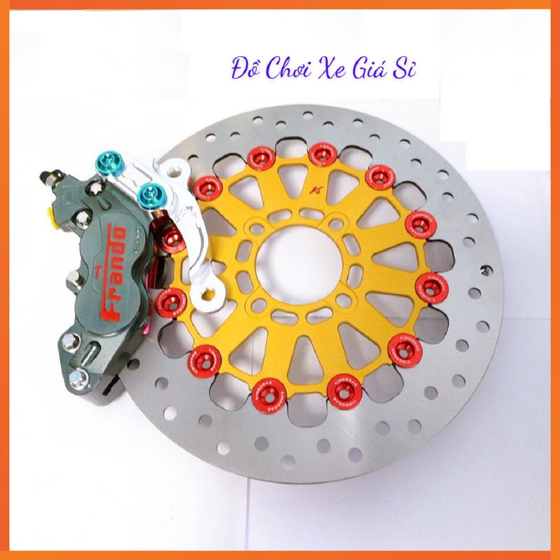 [ Giá Quá Rẻ ] [ Combo Sirius/Ex2010 ] Heo 4Pis Frando + Đĩa KingDrag V2 267mm + Pát CNC >>> Lắp Chuẩn, Đẹp (Phanh)