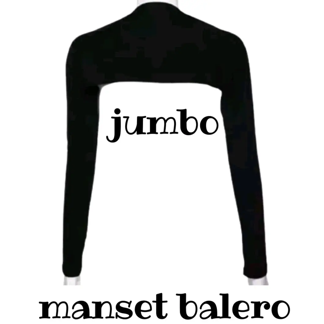 Manset Lengan Bolero Jumbo Tangan Sambung Balero Muat Sampai BB 90 kg Polos Muslim Tangan Panjang Musim dingin