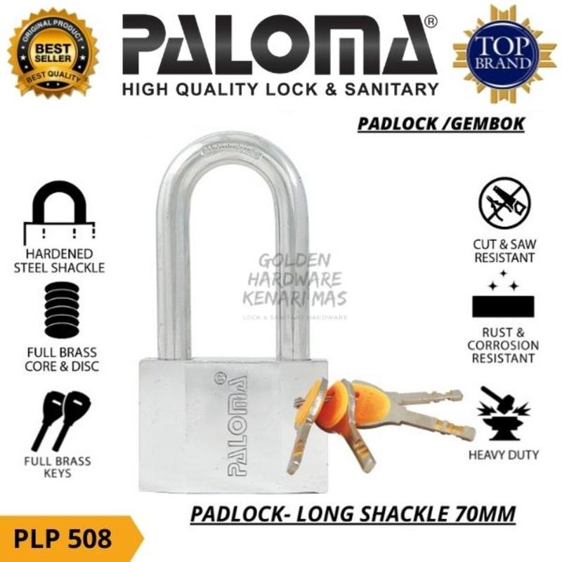 Product Introduction of PALOMA PLP 508 GEMBOK PAGAR PANJANG PADLOCK LONG P-500 70MM CHROME 2
