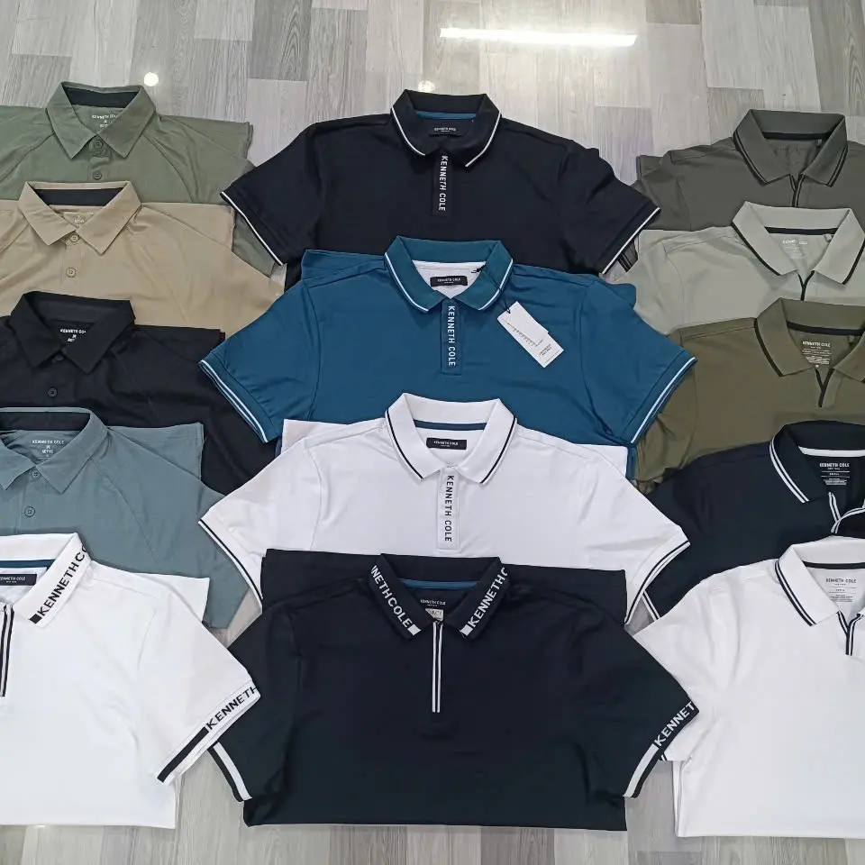 Áo polo nam xuất dư (70-120kg) Chất mềm, mát, không mất màu, không đổ lông, mặc rất bền.