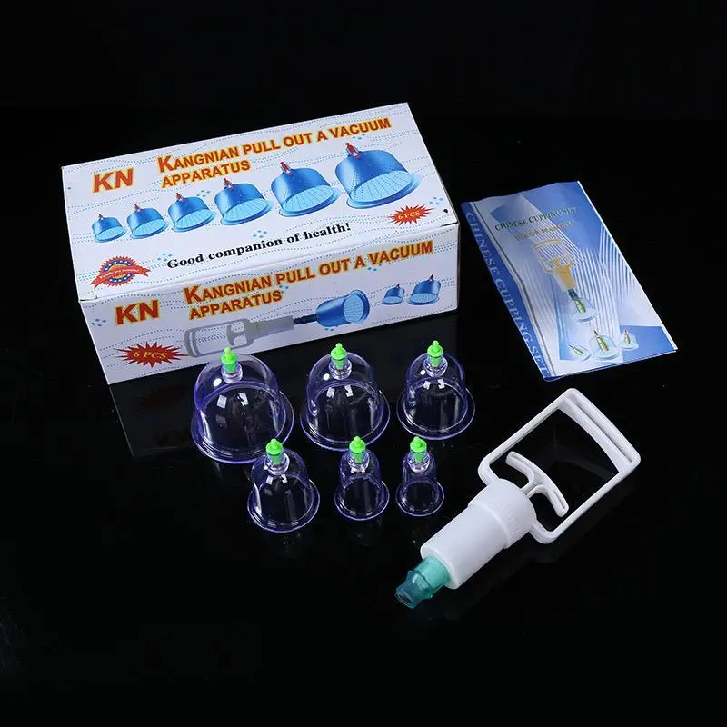 Hộ Gia Đình Giác Hơi Trị Liệu Bộ 6 Có Thể Hút Chân Không Hút Bơm Massage Cơ Thể Châm Cứu Chăm Sóc Sức Khỏe