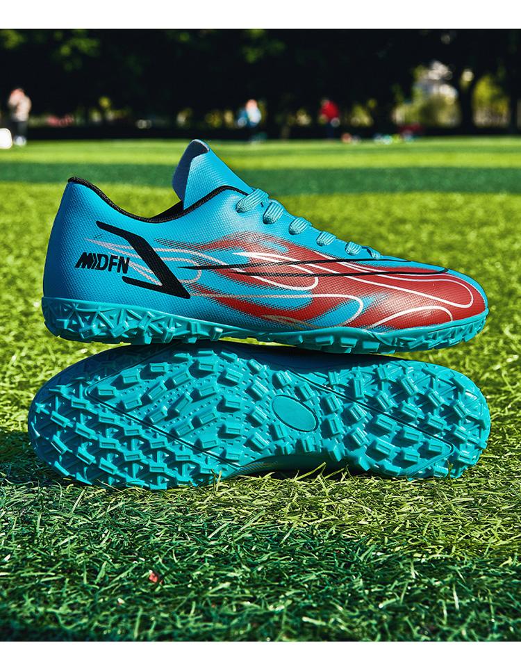Product Introduction of Football Boots Soccer Cleats Spikes Shoes for Men Women Unisex Child Boys Girls Professional Breathable Training High-Tops Futsal 2 41 Y 4 52