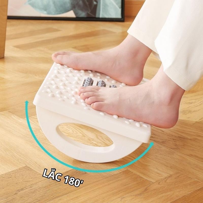 Product Introduction of Ghế kê chân văn phòng massage lòng bàn chân giúp giảm stress lưu thông máu, Ghế gác chân điều chỉnh tư thế ngồi học làm 9