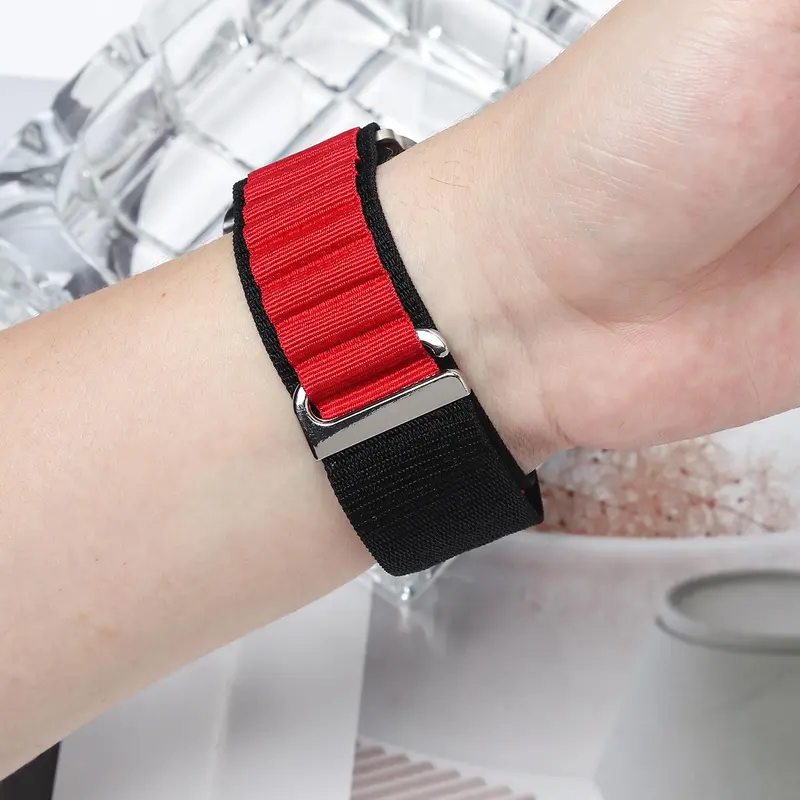 Nylon Watch Band (Band Only), Breathable & Durable Watch Band for iWatch 10 9 8 7 6 5 4 3 2 1 SE Ultra, Smart Watch Accessories 5