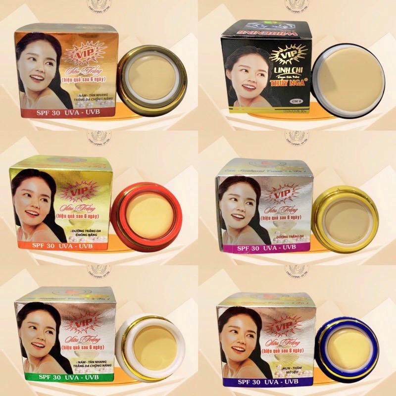 Kem linh chi Thúy Nga đủ dòng hủ 6,5g dưỡng trắng da (lẻ 1 hủ) Dưỡng Ẩm Da Chăm Sóc Da Làm Đẹp Da