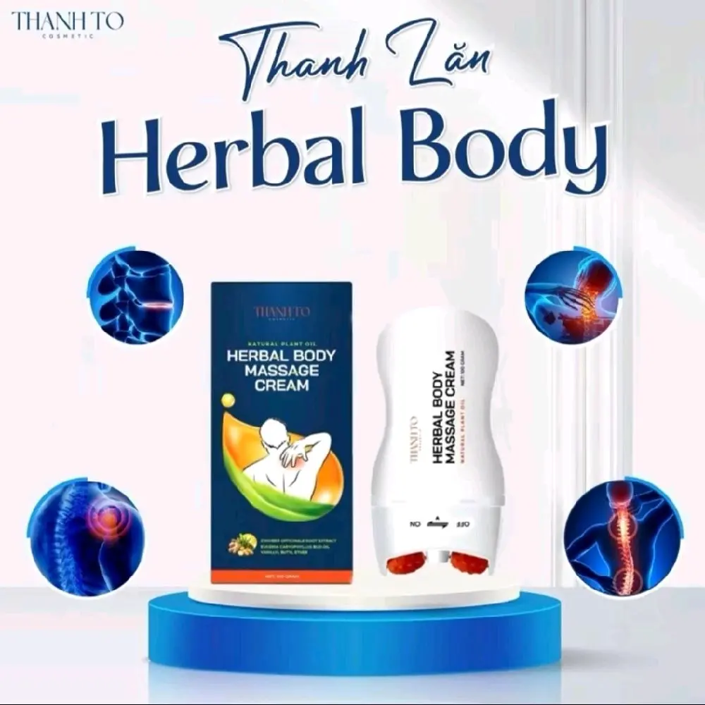 KEM DẦU THANH LĂN MASSAGE  Herbal THANH TO  Body (hỗ trợ giảm nhức mỏi)