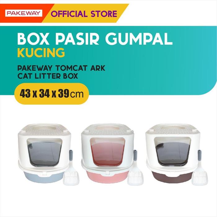 Gambar Pakeway Tomcat Ark Cat Litter Box / Kandang Pasir Gumpal Kucing dari M-Pets Volk Pets Indonesia Kota Administrasi Jakarta Barat Tokopedia
