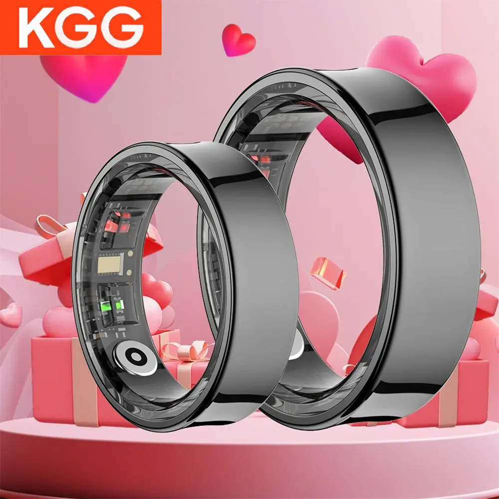 KGG Multifunctional Smart Ring, Fitness Monitor, Exercise Monitor, Smart Ring for Men and Women, Gift for Couples