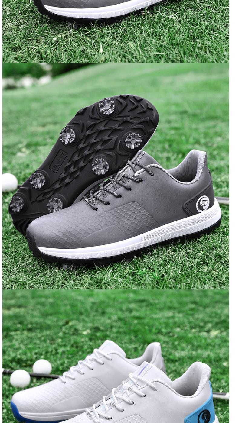 Product Introduction of Men's Professional Brush Shoe Golf Shoe Waterproof plus Size Golf Training Sneakers Non-Slip Low-Top Breathable Xz25037 13