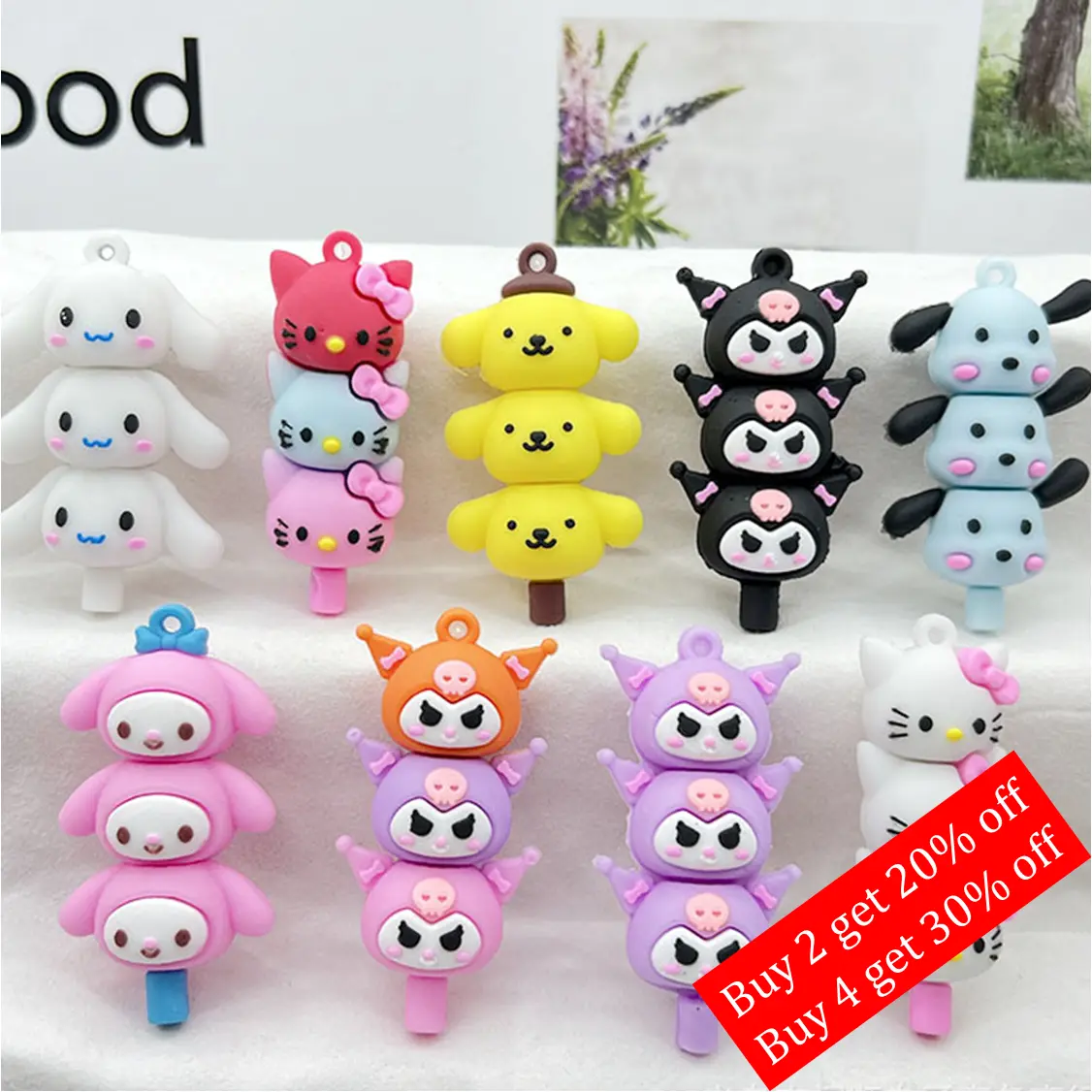 Skewers Sanrio Keychain Doll Pendant Clow M Keychain Doll Pendant Prize Claw Doll