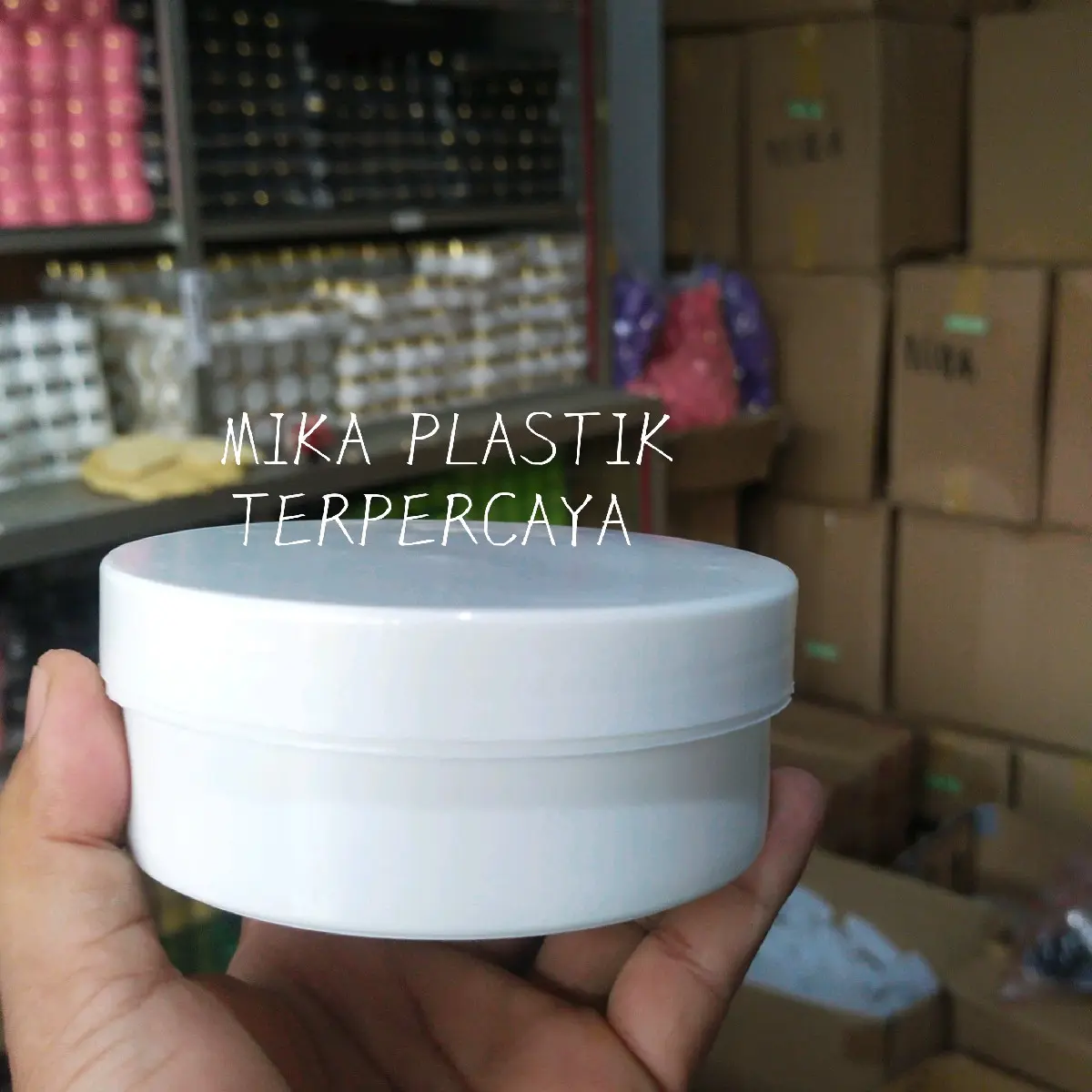 [20 Pcs] Pot Lulur Kosong 250 Gram Warna Putih