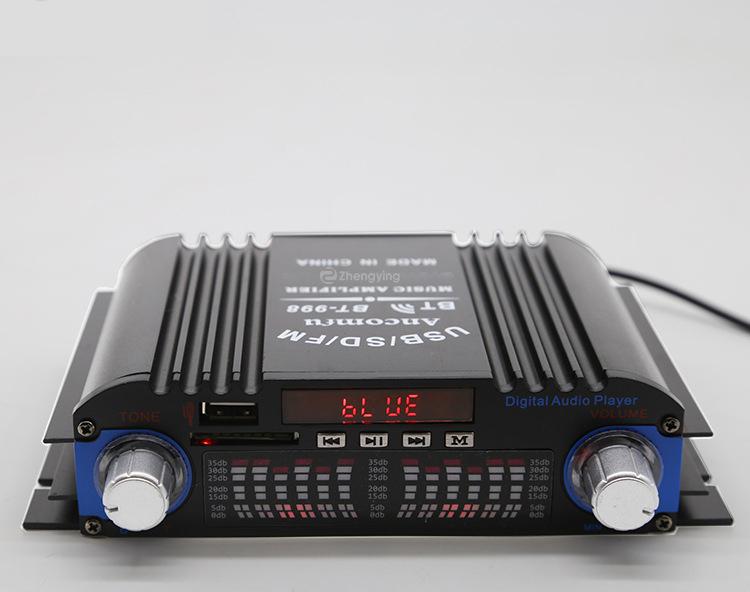 Product Introduction of HiFi Sound Amplifier 4 Channel Digital Audio Bluetooth Amplifier 1600W Peak Power Karaoke Player FM Radio Support Remote Contro 42