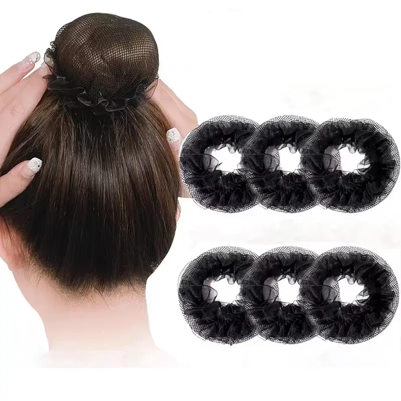 3 pc/lot hair bun net elastic net girl invisible elastic mesh nylon stretch hair net for women headwear hair accessories