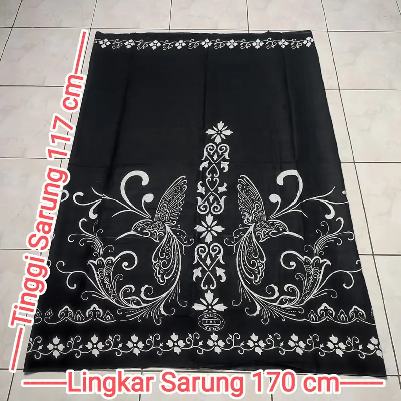 Sarung Batik Santri Remaja Wanita Printing goyor/ Rayon Putri Motif Burung Kolibri Muslim Pekalongan 1