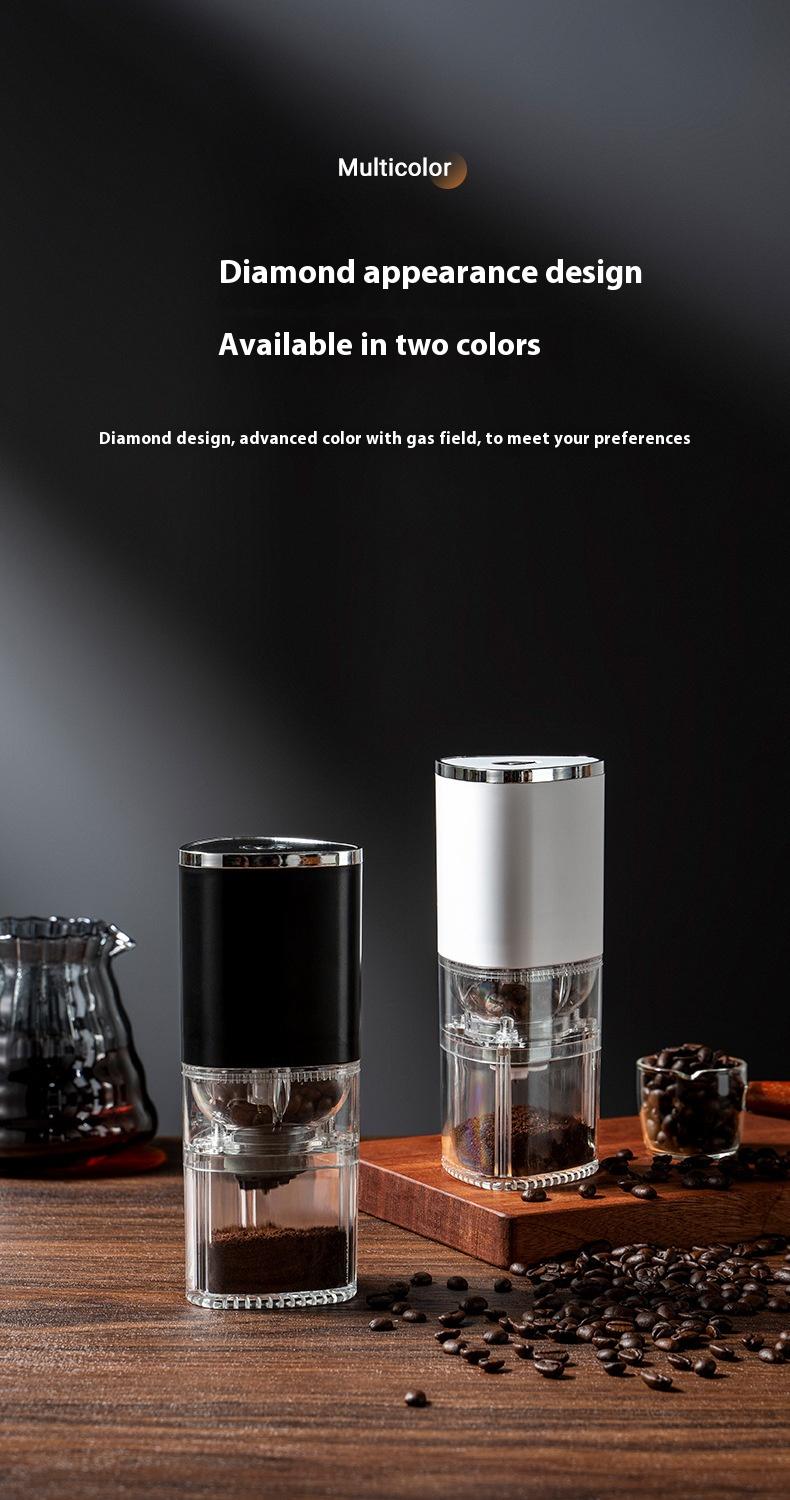 Product Introduction of Electric Coffee Bean Grinder Ultra-Fine Powder Machine Household Small Automatic Grinder Hand-Cranked Cross-Border Coffee Machine 17