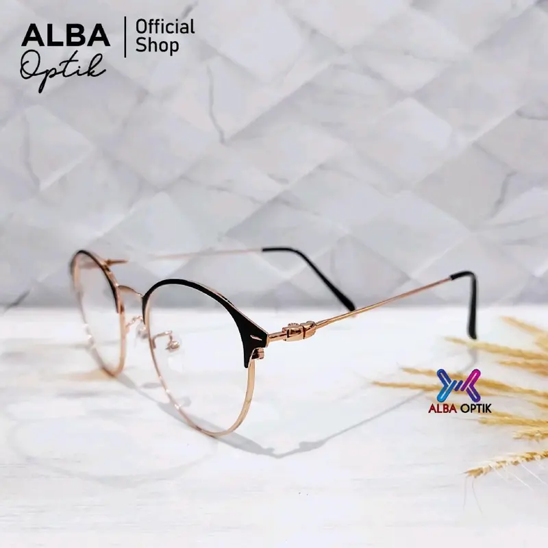 AlbaOptik Kacamata Photocromic Anti Radiasi HP Komputer Minus Plus Murah K Perempuan kekinian Eyewear Glasses Cat Daily Kacamata Bulet Kacamata One Drive Wanita Lensa Photocromic Anti Radiasi UV & Blueray Bonus Hardcase Lap Anti Embun Lens Cleaner 4