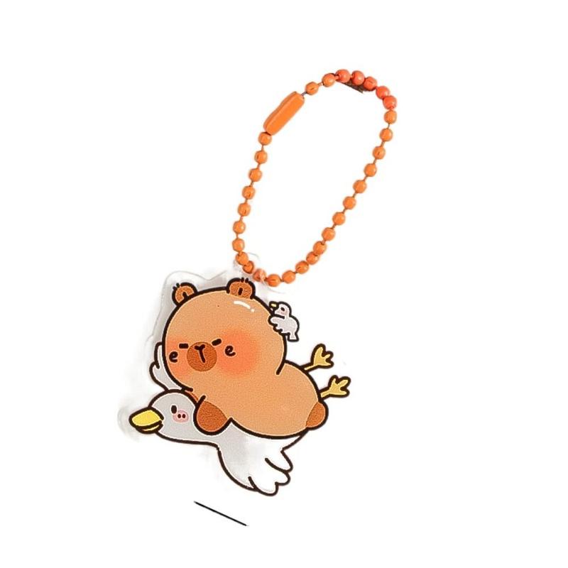 Dây Chuyền Chìa Khóa Capybara Đáng Yêu, Vip, Chất Liệu Acrylic, Móc Chìa Khóa Hoạt Hình, Phụ Kiện Túi Xách, Mặt Hàng Quà Tặng, Hàng Mới Về 4