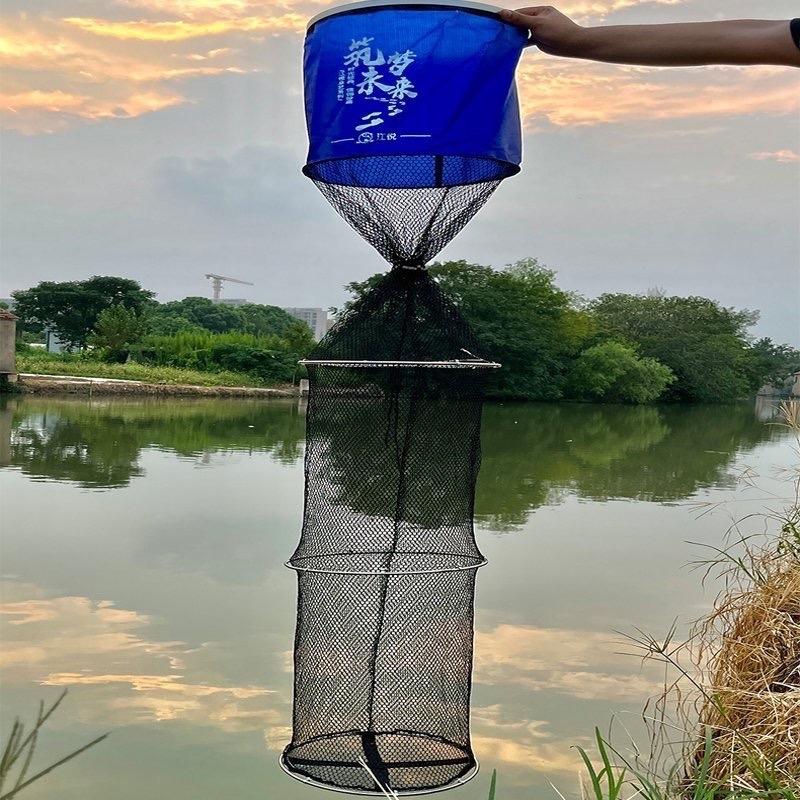 Rọng đựng cá, túi đựng cá kèm túi xách khung kim loại lưới phủ cao su siêu bền Bắt Cá Đi Câu Câu Cá Fish Fishing