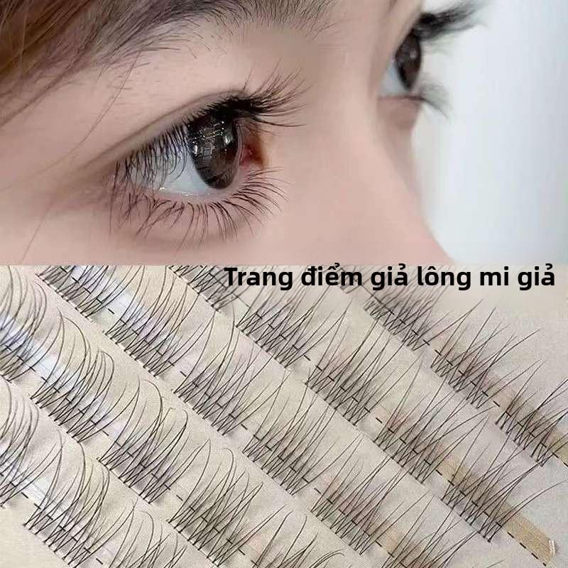 Lông Mi Giả, 20 Cụm, Không Có Keo, Phong Cách Lười Biếng, Đuôi Cá, Phân Đoạn Tự Nhiên, Cụm Đơn, Thích Hợp Để Trang Điểm Đứng Đầy Mặt Hàng Ngày, Thích Hợp Cho Người Mới, Sinh Viên Đại Học Sáng Sớm, Phụ Nữ, Và Cô Gái Sành Điệu