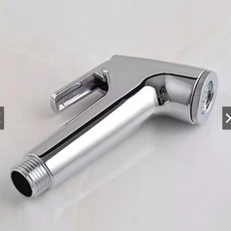 Vòi Xịt Vệ Sinh Tăng Áp nhựa mạ crom Cao Cấp Cho Bồn Cầu, Ống Dây Thép Không Gỉ Dài 1,2m 6
