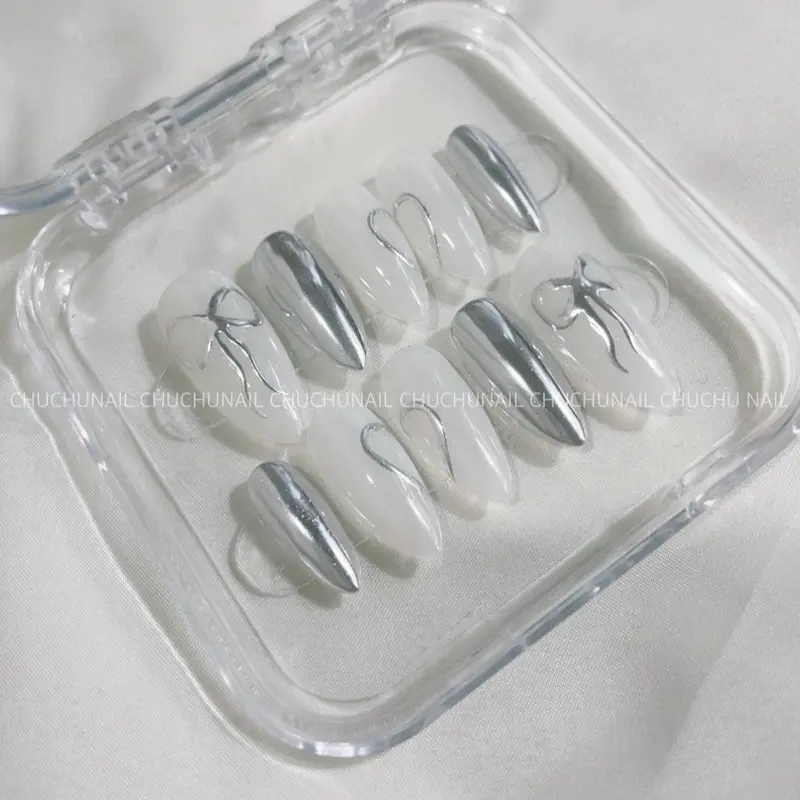 NailBox ChuChu . Tráng gương nơ hồng 2