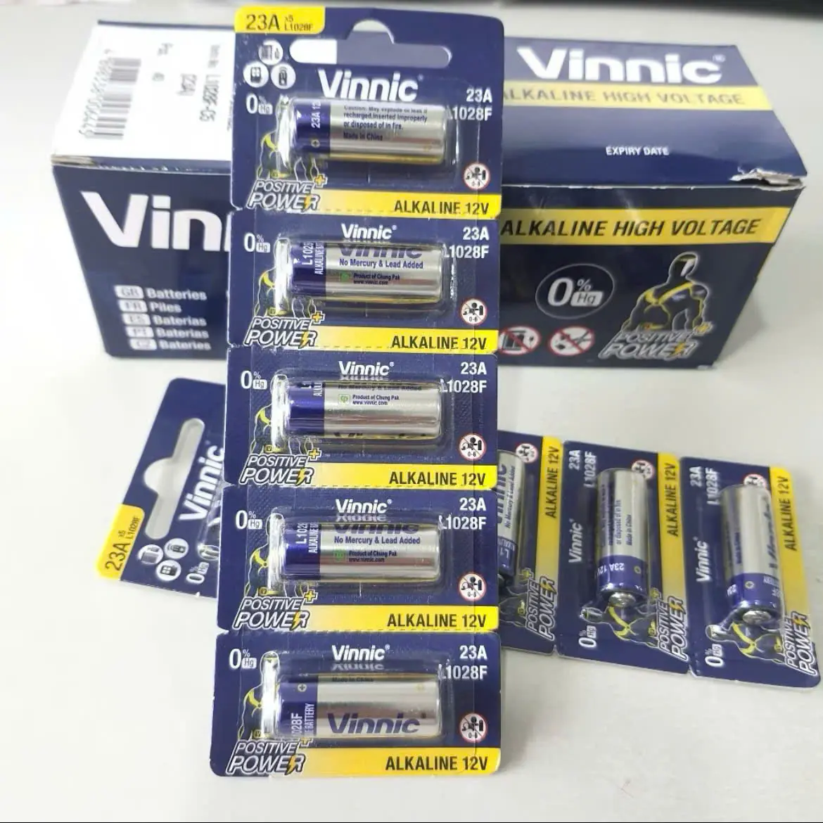 Pin A23 A27 VINNIC A23 - 23A - 27A - L1028F 12V Dùng Cho Remote ô tô, cửa cuốn, .. Các Loại