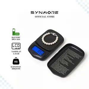 SYNMORE Timbangan Emas Mini Digital 500g/0.01g Akurat Pocket Scale Multifungsi Perhiasan Obat Bubuk