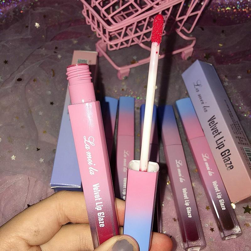 Son Kem Lameila Velvet Lip Glaze G6 Mịn Nhẹ Màu Lâu Phai, Son Lameila Velvet Lip Glaze Màu Son Lì 6