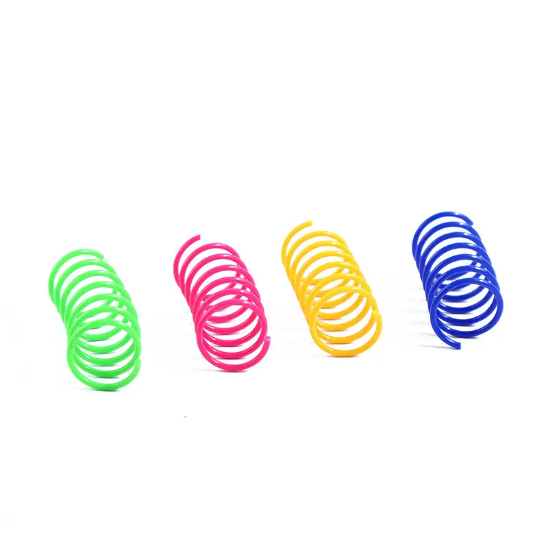 Cat Toy Colorful Spring 4-Piece Set Hot Sale Direct Stock Sufficient Cat Self-Entertainment Toy
