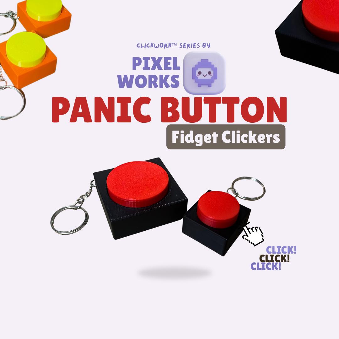 Fidget Panic Button Clicker Keychain Keyboard Clicky Key Chain - TikTok ...