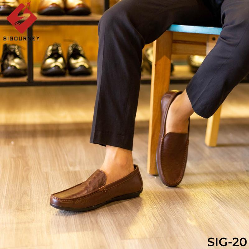 Giày Mọi Nam Da Bò Cao Cấp Dành Cho Dân Công Sở - Giày Lười Nam Sigourney SIG-20 7