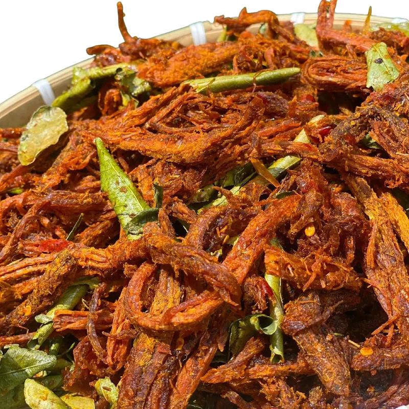 Khô Bò Xé Sợi sấy Lá Chanh, món ăn vặt ngon, Snack ăn vặt