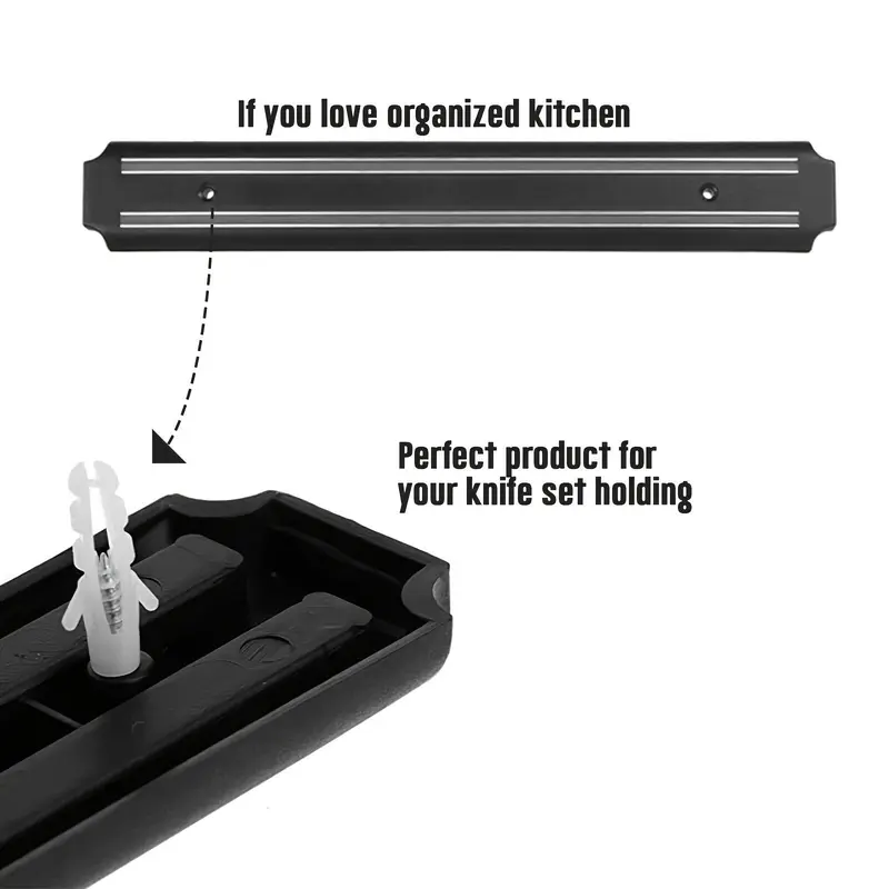 Magnetic Knife Holder, 1 Count Modern Magnetic Kitchen Storage Rack, Multifunctional Kitchen Tool Storage Organizer, Gadgets for The Home, Practical Kitchen Gadgets, Kitchen Accessories 5