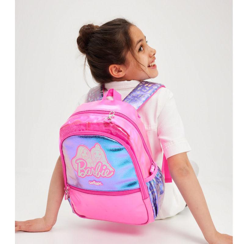 Product Introduction of Australian Smiggle Schoolbag Children's Pink Princess Barbie Pink Brutal Large Capacity Pencil Case Stationery Gift Bag Primary and Secondary School Student Backpack 4