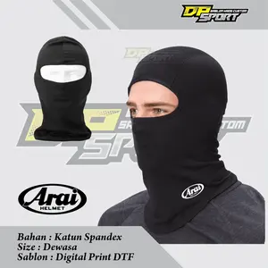 Buff masker full face olahraga penutup kepala pria wanita
