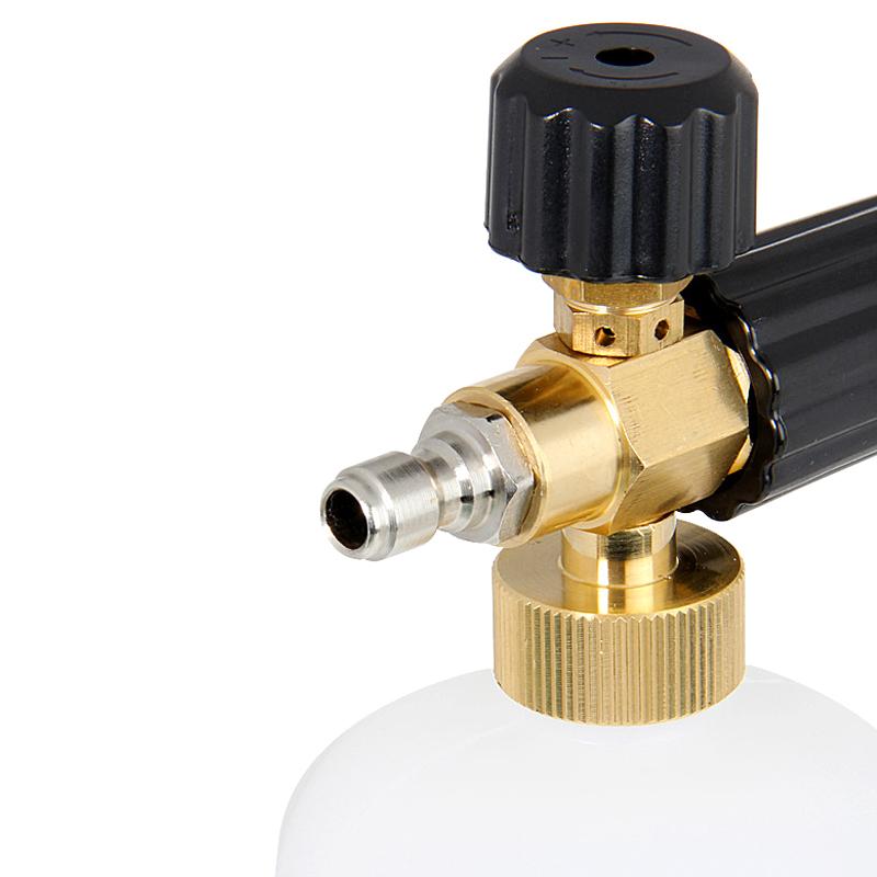 Product Introduction of High Pressure Washer Nozzle Snow Foam Lance 1/4" Quick Connect Soap Foamer Cannon Generator Car Wash Cleaning Bottle 1L 3000PSI 26