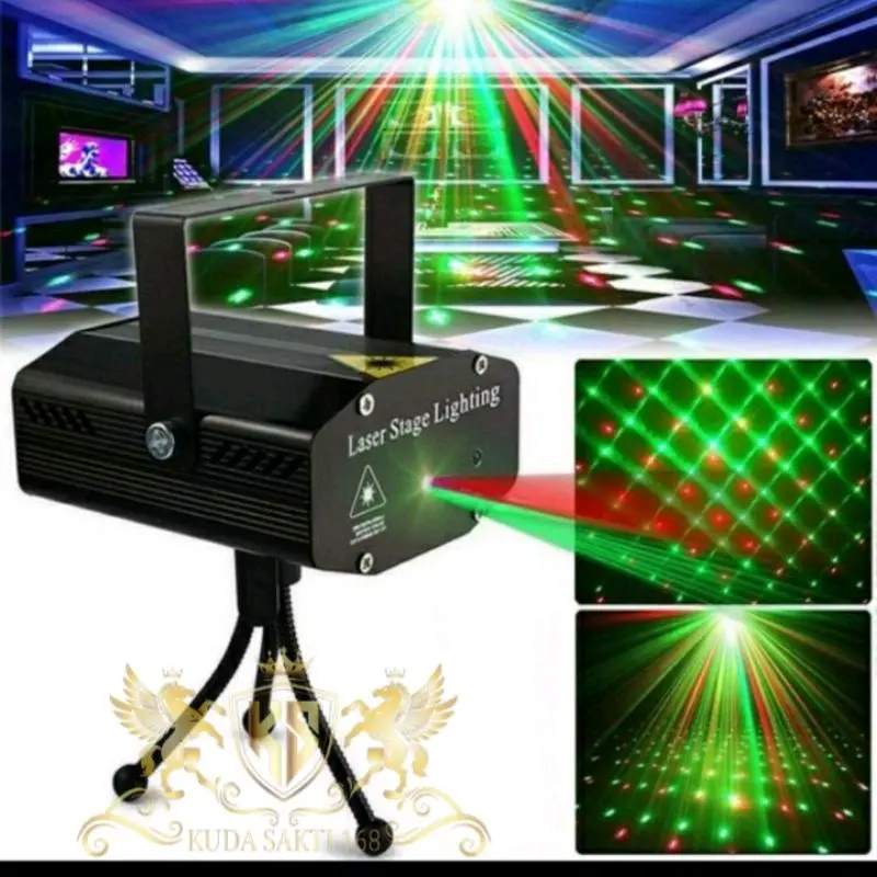 lampu disco laser mini ruangan