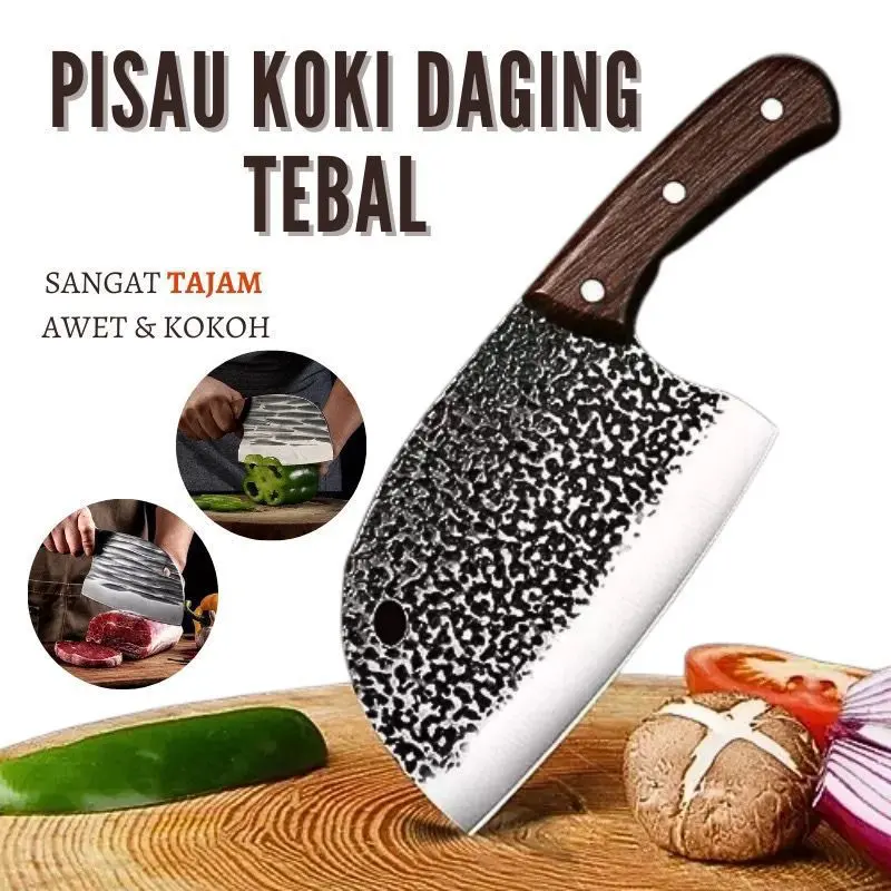 Golok Daging - Golok Cincang - Pisau Dapur Serbaguna