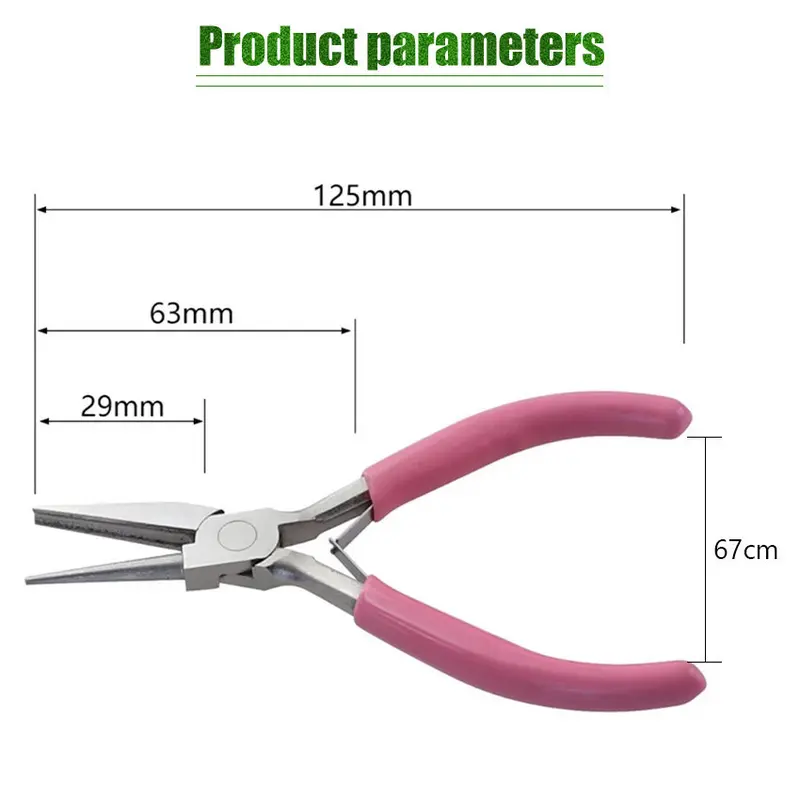 Tang Loop Pembulat Kawat Handmade Pink / Tang Umpan Concave Bulat untuk Jig Metal 1