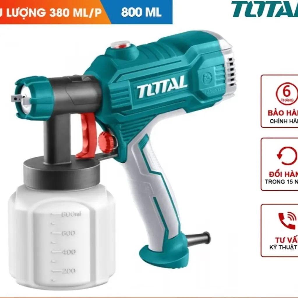 Máy phun Sơn điện 800ml 450w TOTAL -T3506 chính hãng đó cty TPC phân phối