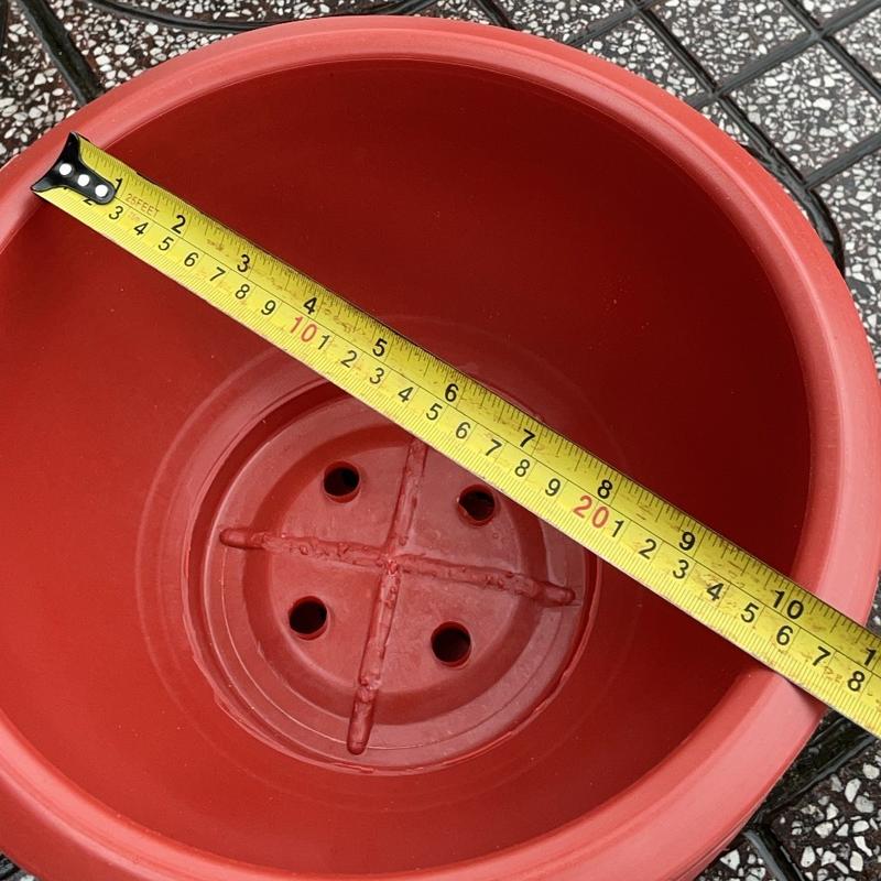  combo 10 cái Chậu Truyền thống đỏ 30cm lọt lòng 26 cm trồng hoa cây cảnh 