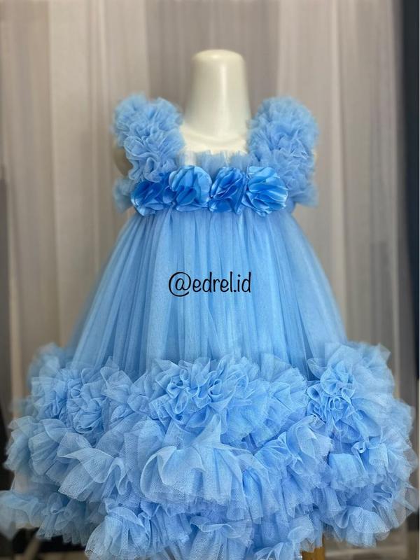 Dress Perempuan Anak Rempel Bunga Model Terbaru 0