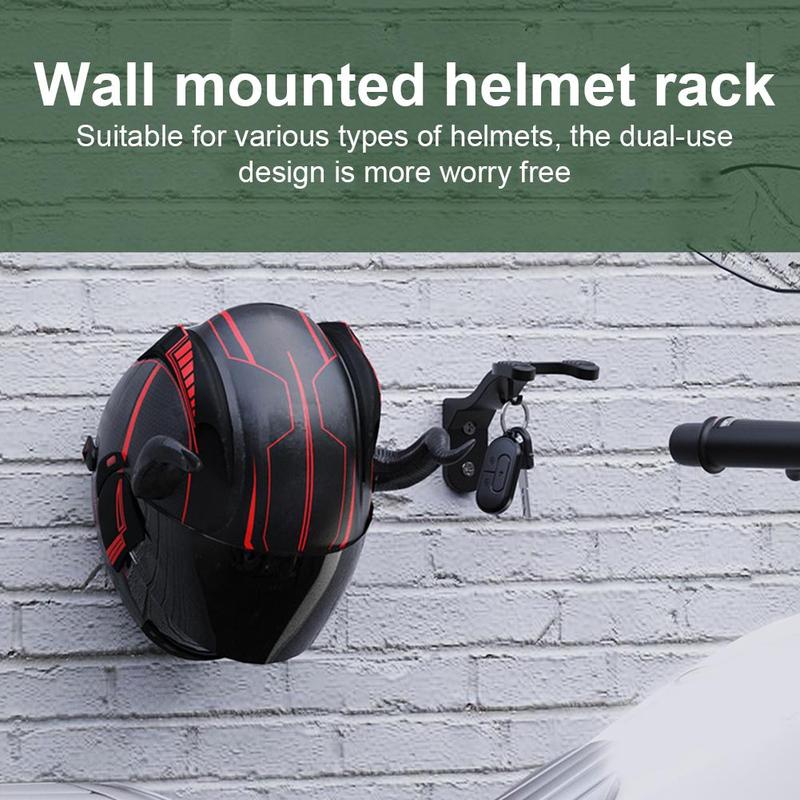 Product Introduction of Electric Vehicle Helmet Rack Wall Mounted Helmet Free Hat Motorcycle Helmet Storage Hook Rack J4V4 20