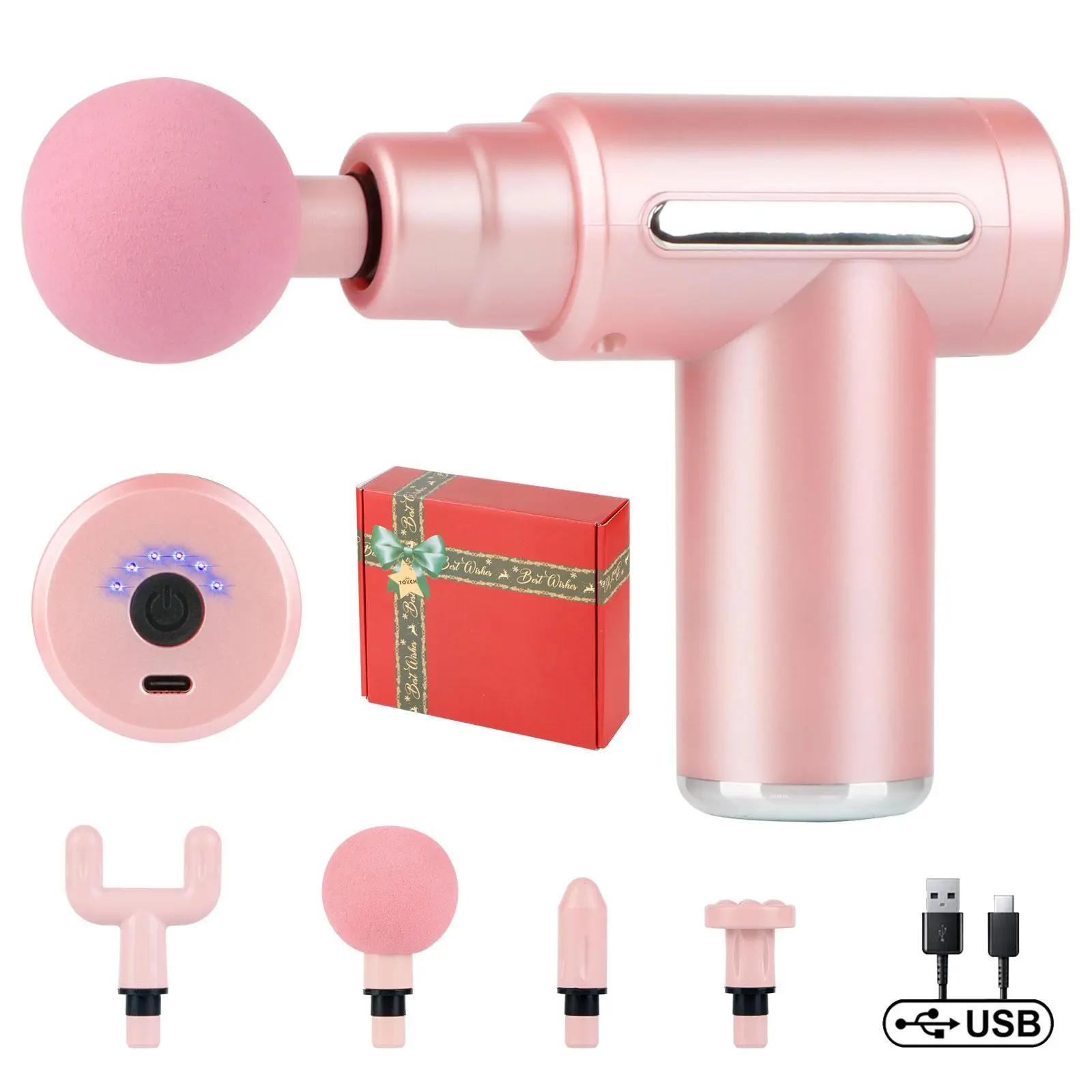 Deep Tissue Muscle Percussion Massager for Body, Back and Neck, Pearlescent Color Body Massage Instrument, Festival Gift for Mom Girl Friend