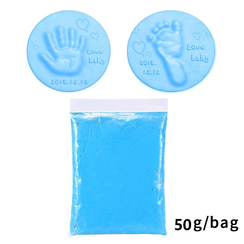 Product Introduction of Bùn Dấu Tay Và Dấu Chân, 50g mỗi túi, Vật Liệu Mềm, Lông Mịn, Thích Hợp Để Tự Làm Cho Em Bé, Chạm Tay Và Dấu Chân, Cho Trẻ Sơ Sinh, 39